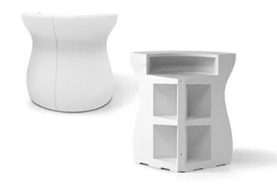 Bancone Bar Bartolomeo Corner di plust illuminabile modulare