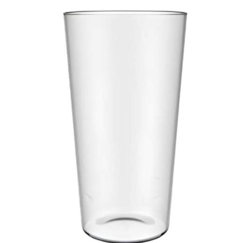 bicchiere conico infrangibile da birra da 600 cc