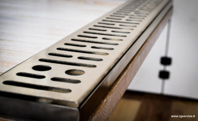 Bar Mat Vassoio antigoccia in acciaio inox