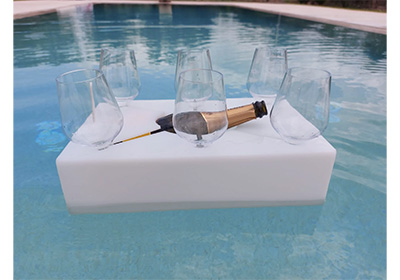 Galcette per vino e calici galleggiante