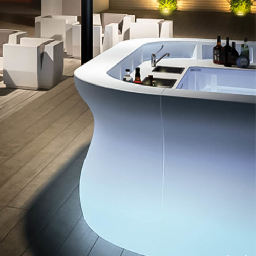 Bancone Bar con Lavandino e Illuminazione Bartolomeo