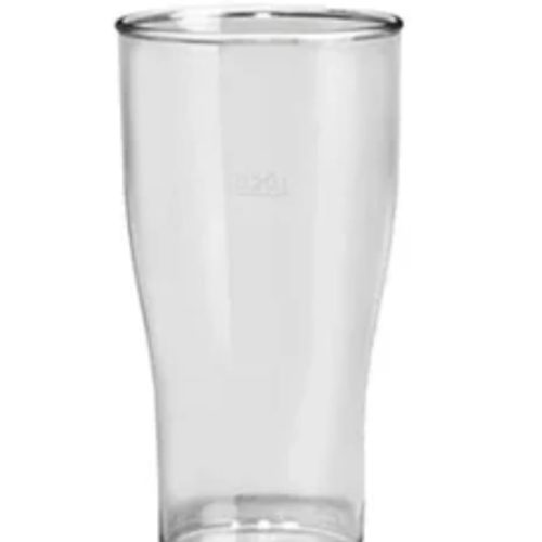 Bicchiere in plastica dura per birra da 200 cc