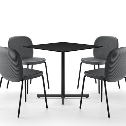 Tavolo Fade struttura in metallo di Plust